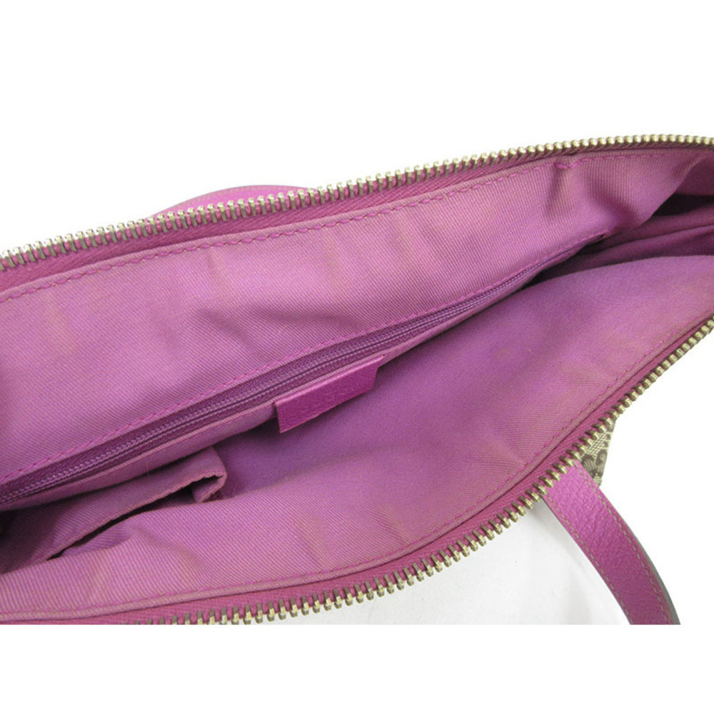 Gucci Canvas Pink GG Bag Tote Abbey Beige - Picture 11 of 11